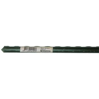 [101803] Tuteur H90 cm x Ø8 mm métal plastifié vert cranté