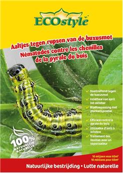 [141467] Nématodes contre les chenilles de de la pyrale du buis 10 mil. / 20 m² Ecostyle BIO