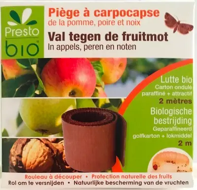 [117234] Piege à carpocapses - vers des fruits- pour pomme, poire et noix. L 2M. Presto Bio