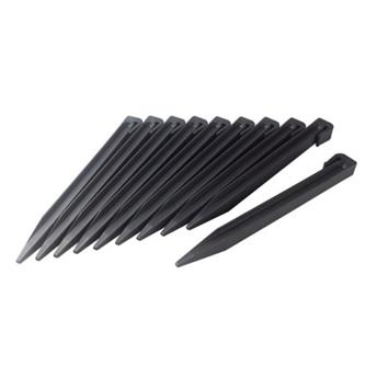 [143557] Piquets ancres bordure souple Ht 26.7 NOIR * 10 pc