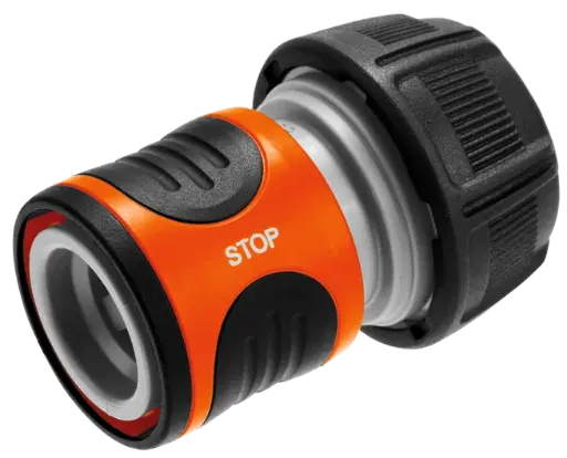 [117450] Gardena Raccord aquastop 19 mm (3/4) & 16 mm (5/8)