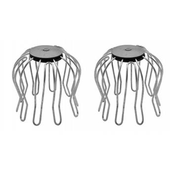 [144286] Crapaudine D8 cm 2 Pc - Evite feuilles descente gouttière **