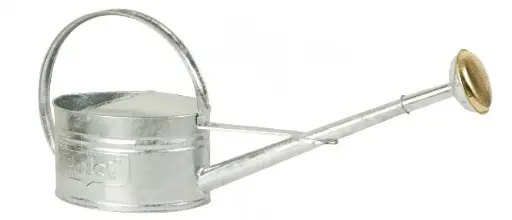 [134203] Arrosoir galvanise 3Litres 0.45 mm avec pomme métallique cuivrée