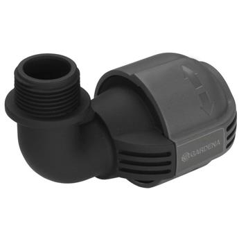 [103723] Gardena Piece en L 25 mm X 3/4” Filetage Male