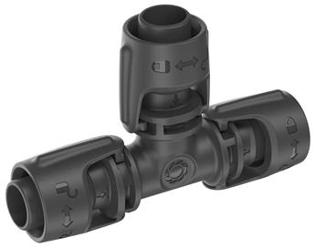 [142950] Gardena Dérivation en T 13 mm 2 pc MDS Micro-Drip System