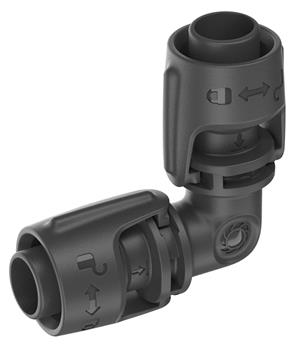 [142936] Gardena Jonction en L 13 mm MDS Micro-Drip Sytem