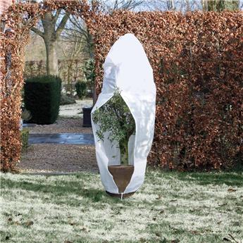 [140488] Housse hivernage blanc 70 g/m² - Ø250 x 300 cm avec cordel. et Zip