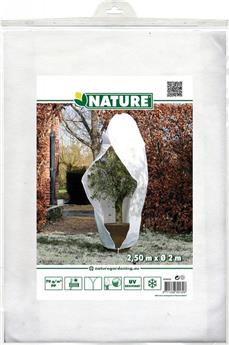 [140487] Housse hivernage blanc 70 g/m² - Ø250 cm x 2,00 m avec cordel. et Zip
