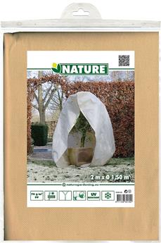 [145280] Housse hiver beige Ht 200 x diam 150 cm 70 gr/M²
