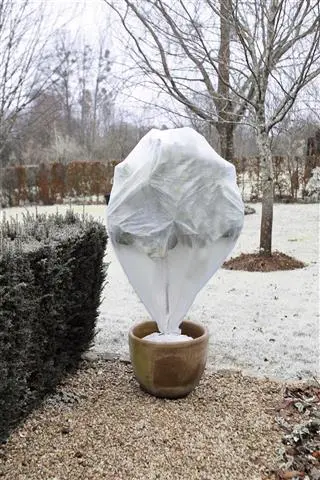 [131291] Housse hiver blanc ht 75 x diam 48 cm 30 gr/M² x 3 pc