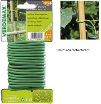 [145189] Ligature gomme coeur acier 5 mm Long. 5 M