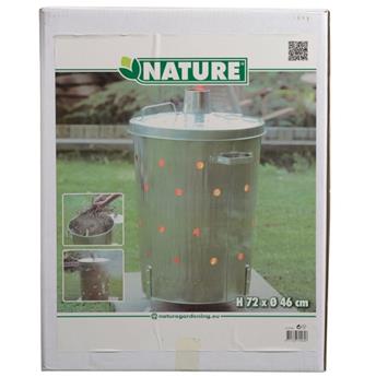 [107832] Incinerateur galva rond h 72 diam 46 cm