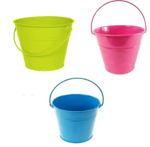 [136276] Seau Vert 1.3 Litres métallique