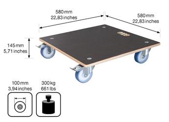 [144978] Support Plateau Multi Roller Maxigrip 58/58 cm ** Super résistant **