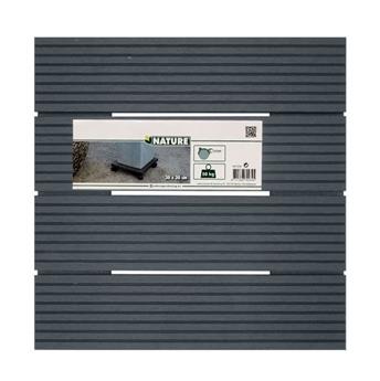 [142149] Support 4 roulettes composite 30/30 anthracite carré