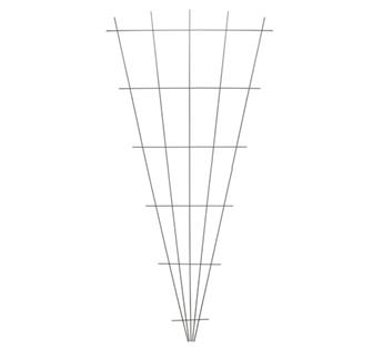 [125626] Treillis métallique V plastifié gris H 145 x 5/75 cm