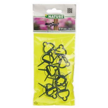 [125604] Pince ajustable de tuteurage, verte - Ø24 mm x 10 pc