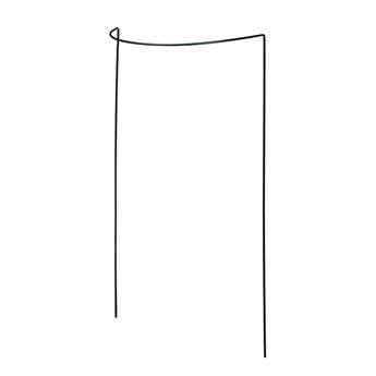 [129347] Tuteur demi lune 60 cm acier plastifié vert