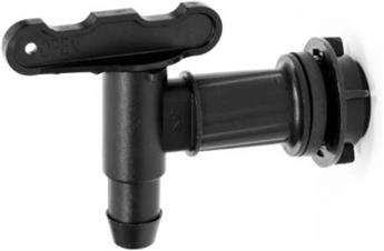 [133421] Robinet polyethylene noir