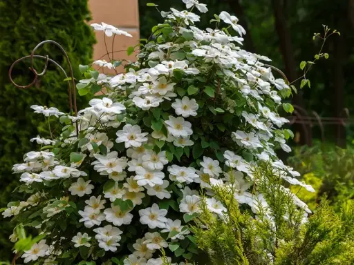 [108086] Clematis Guernsey Cream Pot P16