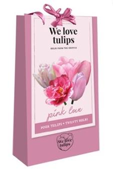 [135415] Tulipe sac 20 bulbes We love tulips pink love cal.11/12