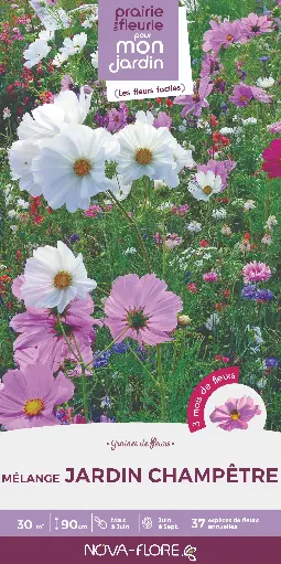 [139844] Prairie Fleurie Champêtre 200 g 30 M² Nova Flore