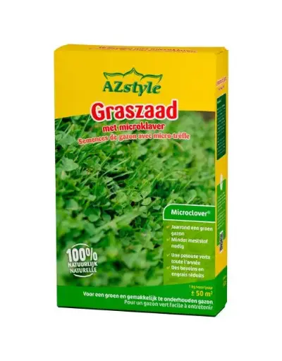 [144460] Ecostyle Semences gazon + Micro trèfles 1 kg +/- 50 M² 