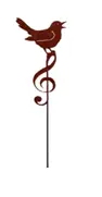 [0999134] Roitelet chant./clef de solH50						 						  Acier Corten 