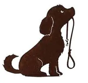 [0999168] Chien Lucy a.laisse H50/base				 						  					 						 			 						 					 						 					 			 						 						 					 						  Acier Corten   