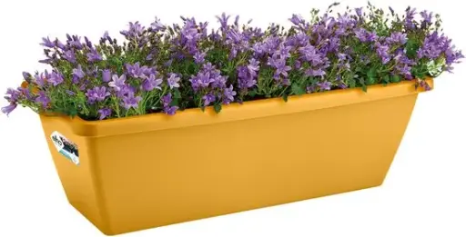 [0999214] Jardinière Barcelona 70 cm Jaune Miel